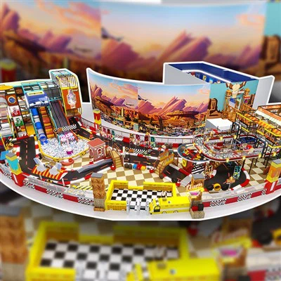 Parque infantil interno para jogos suaves